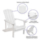 White |#| Star and Moon Fire Pit with Mesh Cover & 2 White Poly Resin Adirondack Chairs