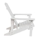 White |#| Star and Moon Fire Pit with Mesh Cover & 2 White Poly Resin Adirondack Chairs