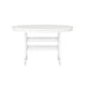 White |#| Commercial Grade Indoor-Outdoor 48" Round Adirondack Style Table in Black