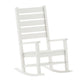 White |#| 3pc Commercial Indoor/Outdoor Set with 2 Rocking Chairs and End Table in White