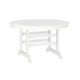 White |#| Commercial All Weather Adirondack Table and 4 Chairs with Cupholders in White