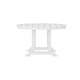 White |#| Commercial All Weather Adirondack Table and 4 Chairs with Cupholders in White